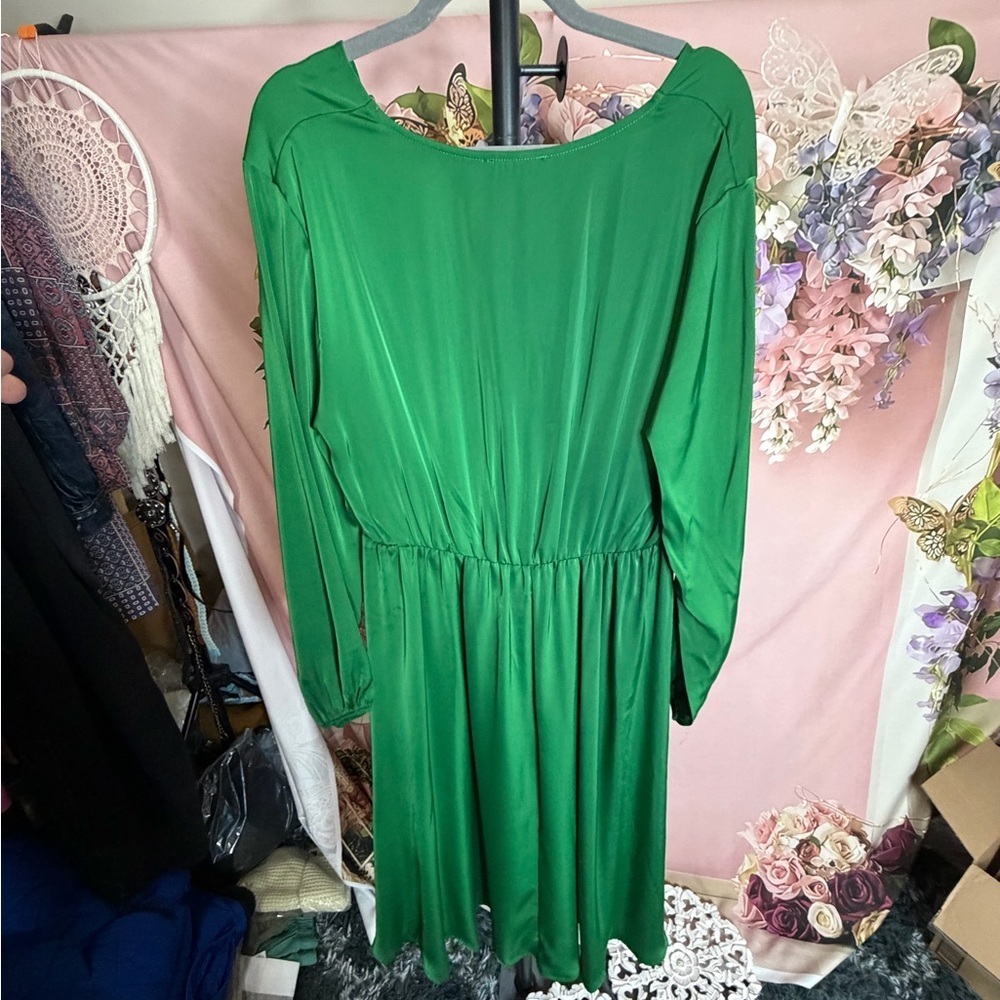 Elegant Green Women's Dress by BTFBM NWT SIZE XL - Picture 7 of 8